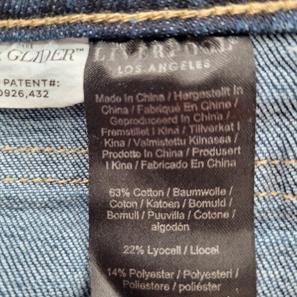 Liverpool Womens High Rise Denim Midi Skirt Size 6 New - Picture 4 of 4